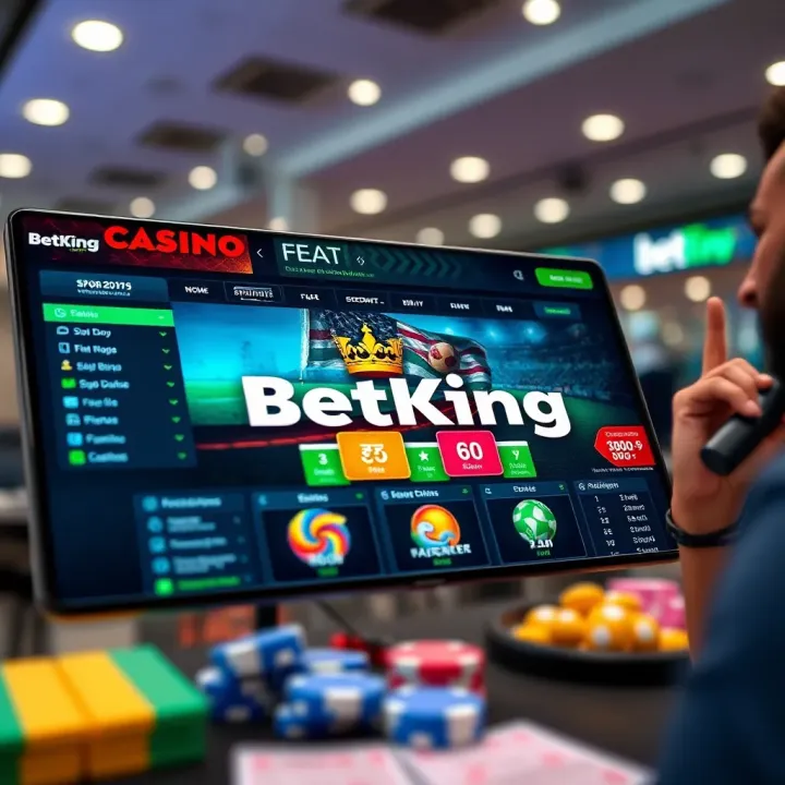 User registering and funding an account on BetKing platform via a laptop with clear input fields