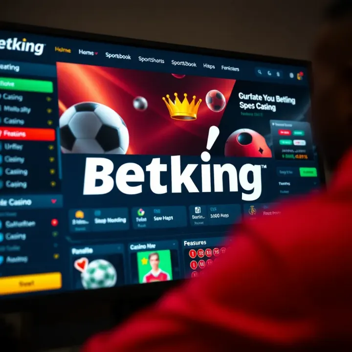 User accessing BetKing sports betting platform on a smartphone in Nigeria