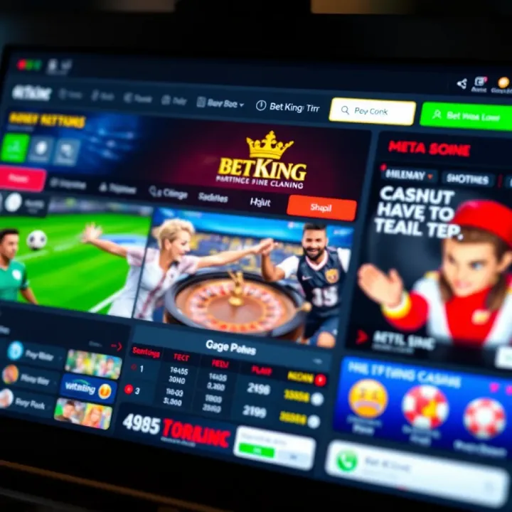Navigating BetKing Account Dashboard Dashboard overview showing BetKing account features and betting options