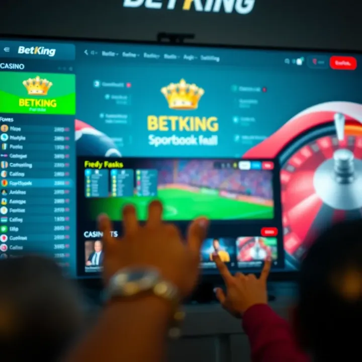 BetKing Application Download Interface on Mobile Device Smartphone displaying the BetKing app download interface on a mobile screen