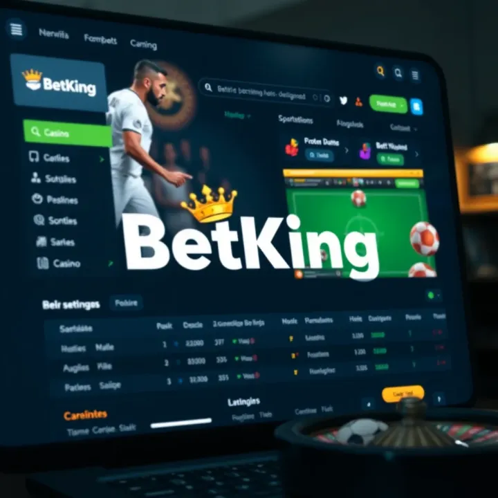 User-friendly BetKing B platform interface displaying diverse sports betting markets