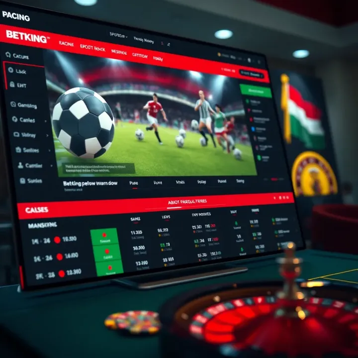 Interface showing BetKing betting options identical on main and mirror platforms