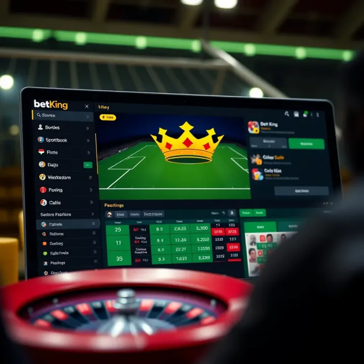 Betking Sports Betting Platform with Live Match Updates Betking platform showcasing betting odds and real-time match updates on a mobile device