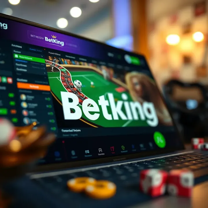 Android device screen showing BetKing app interface with betting options