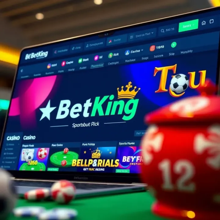 BetKing online casino interface showcasing Jammin Jars slot game with colorful fruit symbols