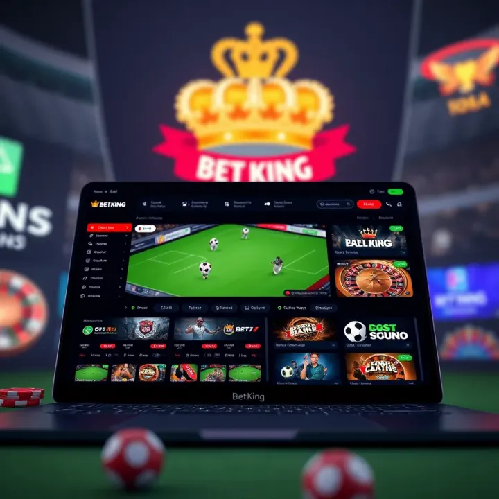 Mobile phone displaying BetKing Lite login screen with ease of access