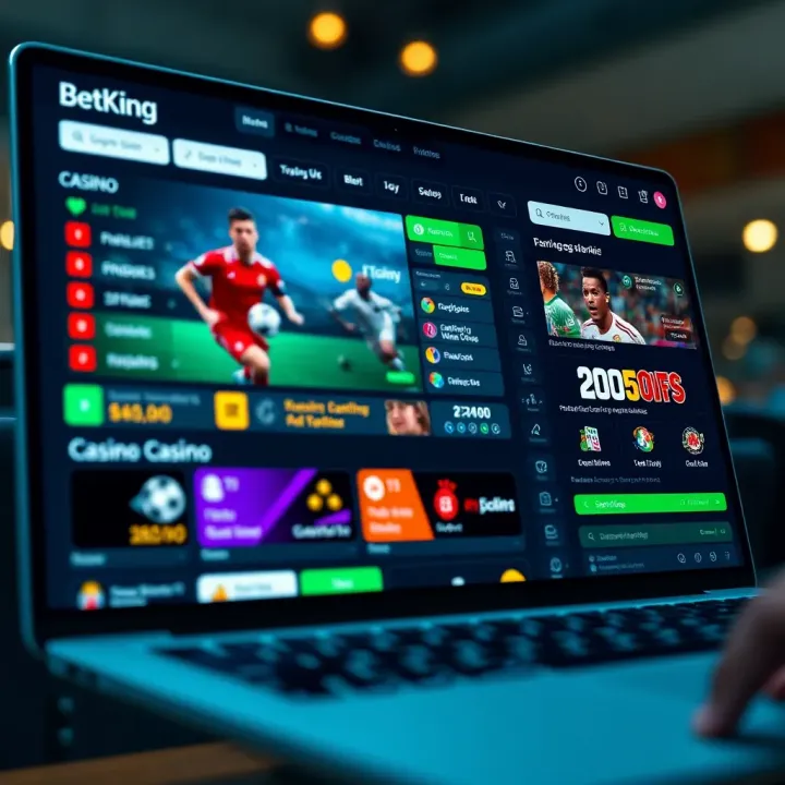 Nigerian Bettor Engaged with BetKing Mega Moolah Jackpot Excited Nigerian bettor checking jackpot results on BetKing platform
