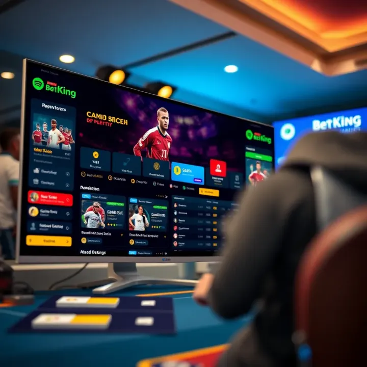 Comparison view of BetKing's previous and current mobile betting applications showing user interface evolution