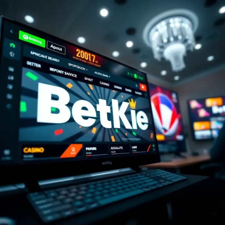 BetKing online casino homepage showcasing various slot and table games