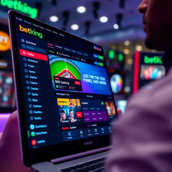 User making a secure online payment on BetKing platform with Paystack