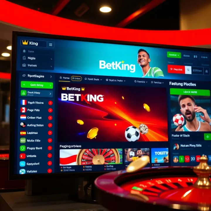 BetKing platform showing rugby match betting options for Nigerian users
