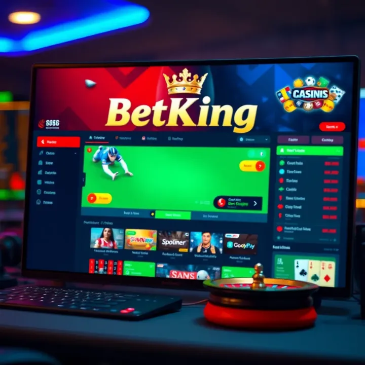 User-friendly sports betting interface displaying various popular sports markets on BetKing Sport platform