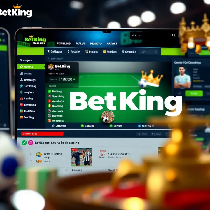 BetKing platform interface showing available betting options and markets