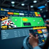 Screenshot of BetKing platform interface displaying various sports betting options and odds