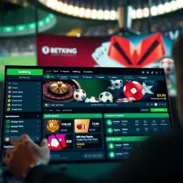 Navigating the BetKing Shop Homepage Navigating the BetKing Shop homepage with highlighted betting options and features