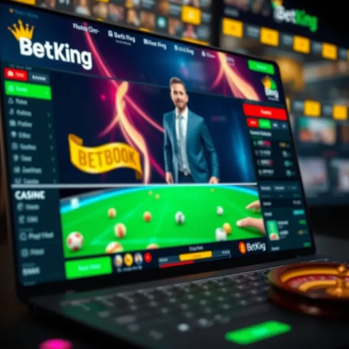 User entering login credentials on BetKing Nigeria platform