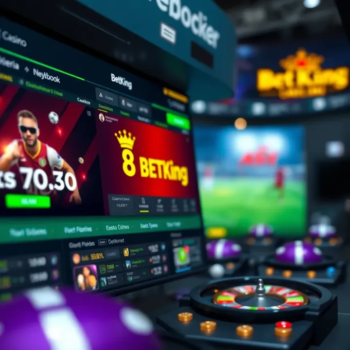 BetKing dashboard displaying account verification status and betting options