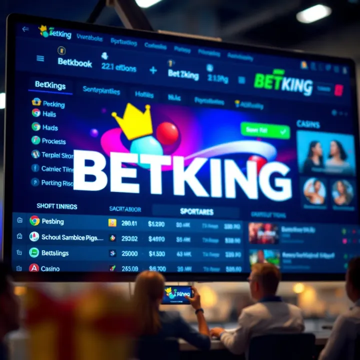 User interface of RT Click platform showing registration form for BetKing