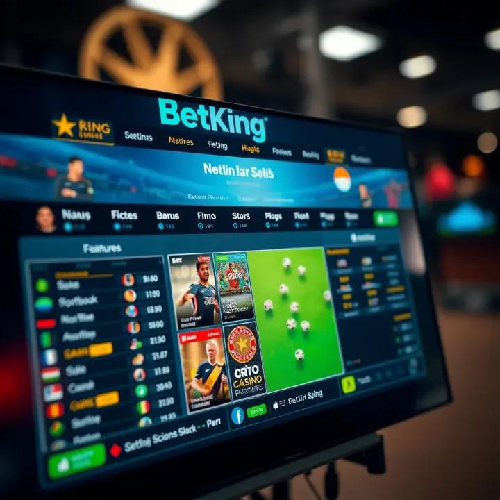 User interface displaying live football betting options on BetKing platform with Nigerian flag colors