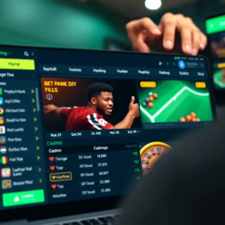 Login screen of BetKing platform showcasing user input fields and secure access