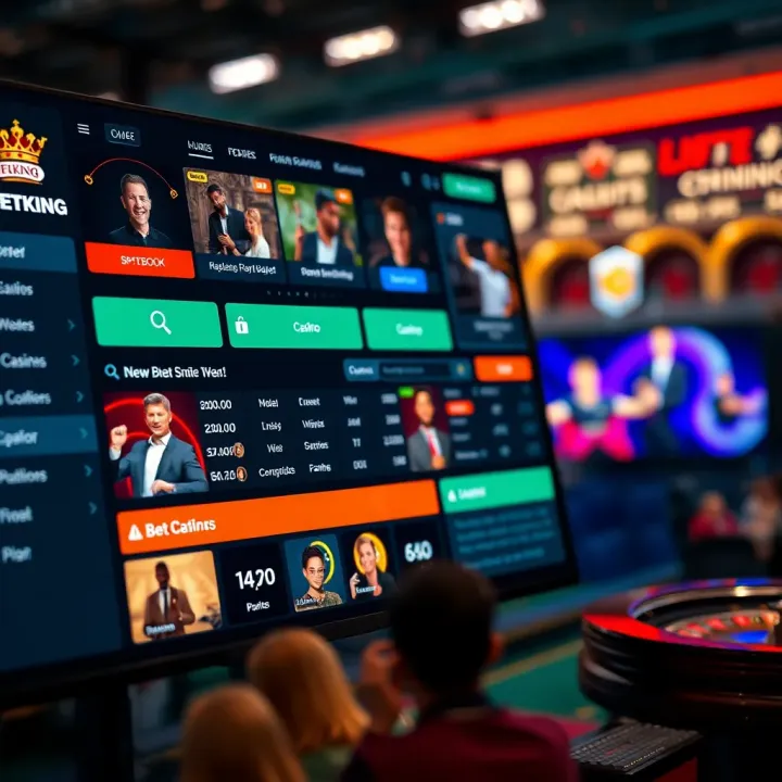 Device displaying BetKing app live streaming a basketball game with user-friendly controls