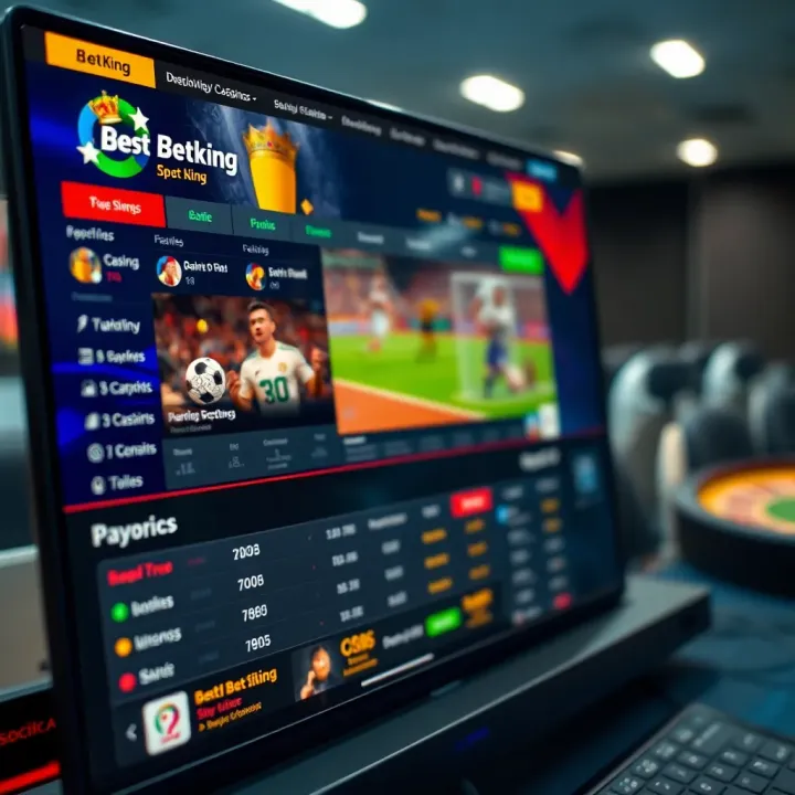 Illustration showing the interface of BetKing Paystack deposit options with Nigerian currency symbols