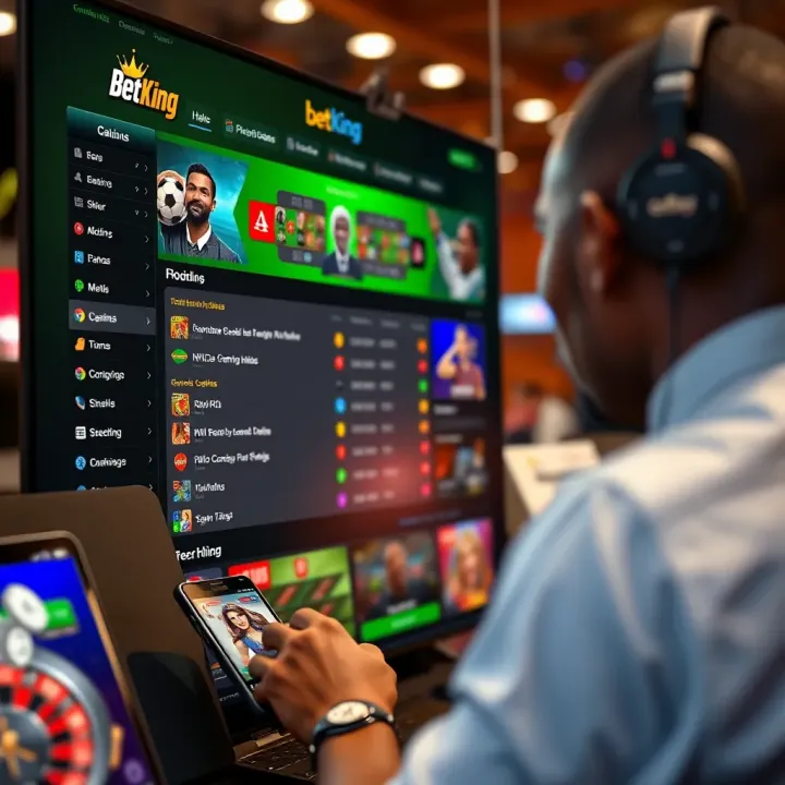 Dashboard showing different BetKing account statuses and their benefits