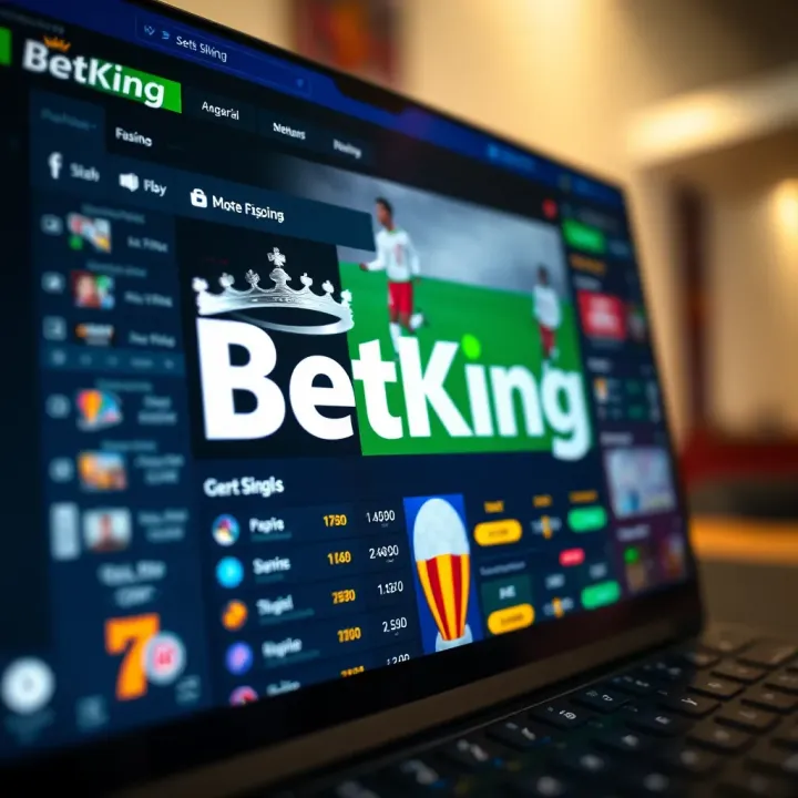 Illustration of a mobile phone displaying BetKing app with coupon redemption confirmation