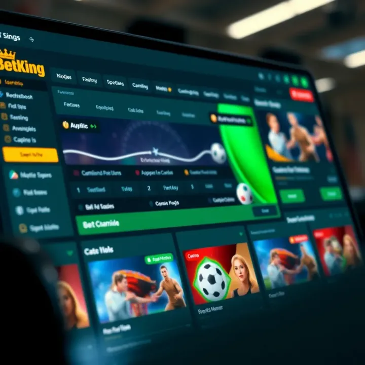 Graphic showing a mobile phone screen displaying BetKing app with promo code entry and bonus confirmation